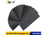 36pcs Wet/Dry Sandpaper Set 400-3000 Grit For Car Metal Plastic