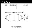 Hawk For 15-16 Audi S3 Performance Ceramic Front Brake Pads