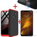 Hard PC Protective Case+Tempered Glass+Lens Protector For Pocophon