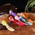 6Pcs Colorful Clip Vintage Artificial Bird Foam Feather Christmas Tree Decorati