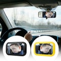 Car Baby Back Seat Rear View Adjustable Mirror for Infant Safety Shatterproof