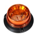 Flashing Beacon Warning Light 360 Degree Rotating Roof Strobe Lamp Yellow Magnet