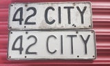 42 CITY: Personalised Plates