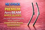 Nissan Navara (For D40) UTE 2006-2014 Coated Silicon Aero Wiper Blades x Pair