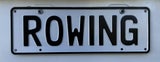 **ROWING** Personalised Rego Plate