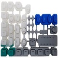 AA11028 :: A&amp;H KEYMRUBBER SQ TOP SECTION