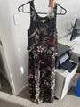 Capture Floral Maxi Dress – Size 14 – Black Tropical Print