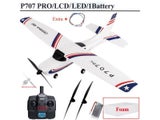 Parkten RC Airplane P707G PRO LCD Version 2.4G 3D/6G With Gyro 3Ch Fixed Wing