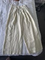 Zara wide leg cream trousers