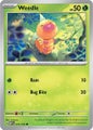 Pokemon 151 ~ Weedle 013/165 Reverse Holo & Normal Pair