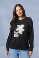Stella and Gemma Essential Sweat Cocoa Blooms Black