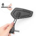Blade Black Motorbike Bar End Mirrors for BMW Bikes with M10 Threaded Bar