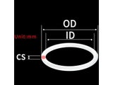 10PCS/lot O-ring Silicone CS1.5mm Thickness OD4-13.5 Seal Rubber Gasket