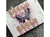 Kawaii Japanese Korean Short Almond Press On Nails 3D Nail Art