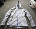 Sz S Sea to sky Nz Fern Waterproof Jacket Silver grey and blue