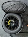 Rare i pace space saver tyre with genuine Jaguar case with all the boot fastners