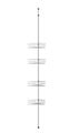 Sherwood Home Adjustable Telescopic 4 Tier Corner Shower Caddy Rack - Silver