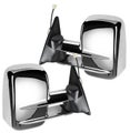 New Pair of Chrome Extendable Towing Mirrors for Toyota Landcruiser 100 Series
