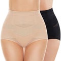 Double Tummy Control Shapewear Panties for Women High Waisted Waist Trainer B