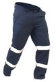 Esko Caution Taped Polycotton Cargo Trouser - Navy - 137