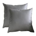 Faux Leather Throw Pillow Covers, 18 x 18 Pillow Cases, Set of 2, Decorative