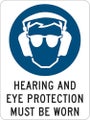 Mandatory Sign|Hearing/Eye Protection Must Be Worn W180mm x H250mm -