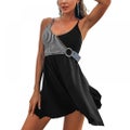 Women's Plus Size Swimwear Tummy Control, Tankini Swimdress with Shorts 2 Pie
