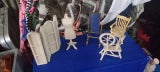 Dolls House Furniture (Old dress makers pieces)