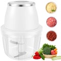 Electric Mini Garlic Food Chopper, 250ml Wireless Food Processor with 3 Blade