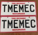 Personalized plate for Watchmaker