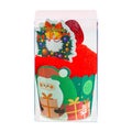 Christmas Cake Shape Coral Fleece Towel Holiday Small Gift Event Practical