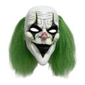 Scary Halloween Clown Mask with Green Glow in the Dark Adult Clown Mask