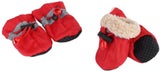 4Pcs Dog Shoes Paw Protectors with Elastic Fastening Band Set Anti-Slip Sole