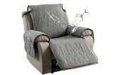 Waterproof Recliner Cover with Pocket Non Slip Washable Couch Cover-Dark Grey