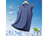 Men's Wide Shoulder Ice Silk Quick Dry Sports Tank Top