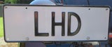 Personalised plate ' LHD'