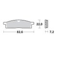 BRAND NEW BRAKE PADS FRONT MOTO MASTER PRO SINTERED YAMAHA YZ65 18-ON YZ80 93...