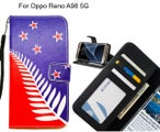 Oppo Reno A98 5G case 3 card leather wallet case printed ID