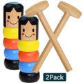 A Little Small Wooden Unbreakable Man Puppet Funny Toy Halloween and Christma
