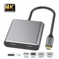 USB 3.0 to Dual HDMI Adapter - 1x 4K 60Hz &amp; 1x 1080p - External Video &amp; Graph
