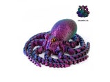 3D Printed Poseable Octopus Desk Toy Eco-Friendly PLA Sculpture
