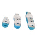 Finger Support Brace - Set Of 3 Lightweight Aluminum Alloy Sponge Finger Spli