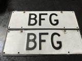 ORIGINAL THREE LETTER PLATE