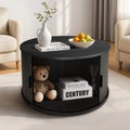 Round Coffee Table Sofa Bed Side Storage End Cafe Cocktail Night Stand Furniture
