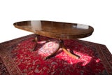 Birdseed Walnut Oval Dining Table