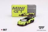 Mini GT Lamborghini Aventador SVJ 63 Roadster Verde Shock