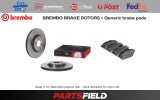 Front Brembo Xtra Drilled Disc Rotors+Generic Pads for Audi A1 8XA 10-18 312mm
