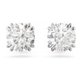 Swarovski Jewellery Constella Stud Earrings Round Rhodium Plated