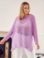 Brand New Gorgeous Purple Light Long Sleeve Top