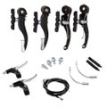 Complete Cycle Brake Set, Front and Rear V Breaks with Pads, Brake Lever, Com